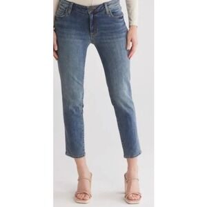 Kut from the Kloth Womens Jeans Katy Ankle Straight Leg High Rise Denim Size 6